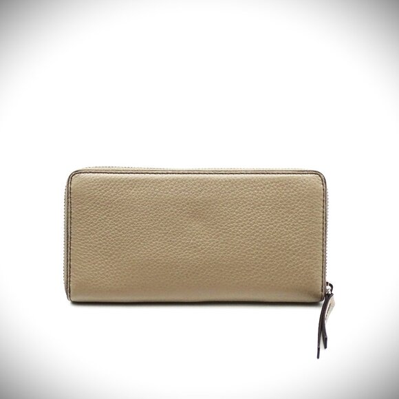 MARC JACOBS Empire City Mink Color Leather Continental Zip Around Wallet - Picture 2 of 9